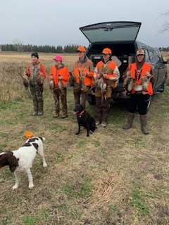 Girls and Youth pheasant hunting outdoors kids hunting foundation