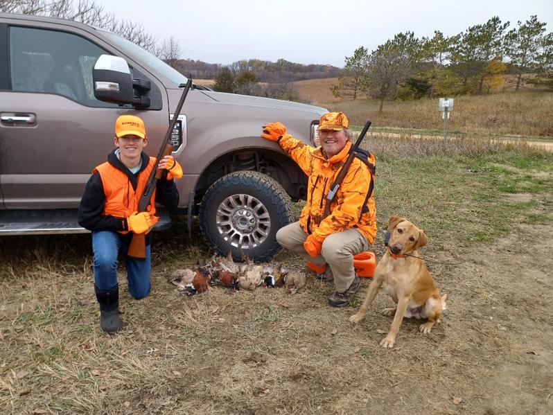 Youth and Father Pheasant Hunting Kids Hunting Foundation